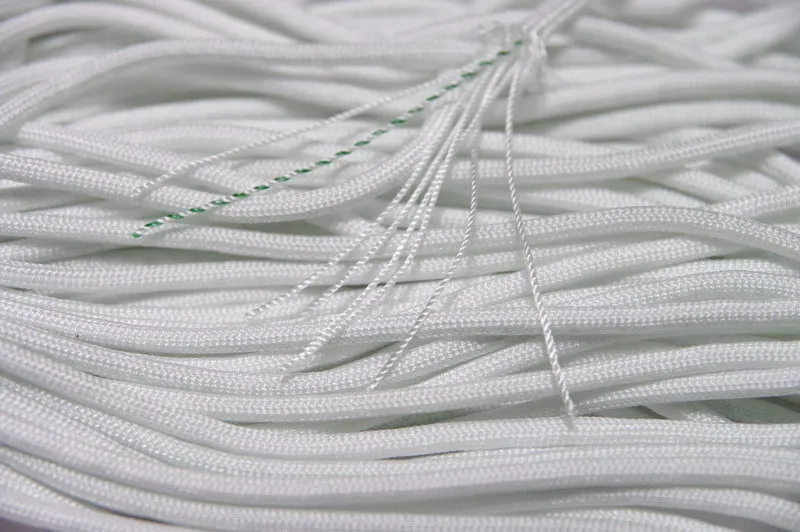 8 Strand 550 Paracord - White - 100' Hank