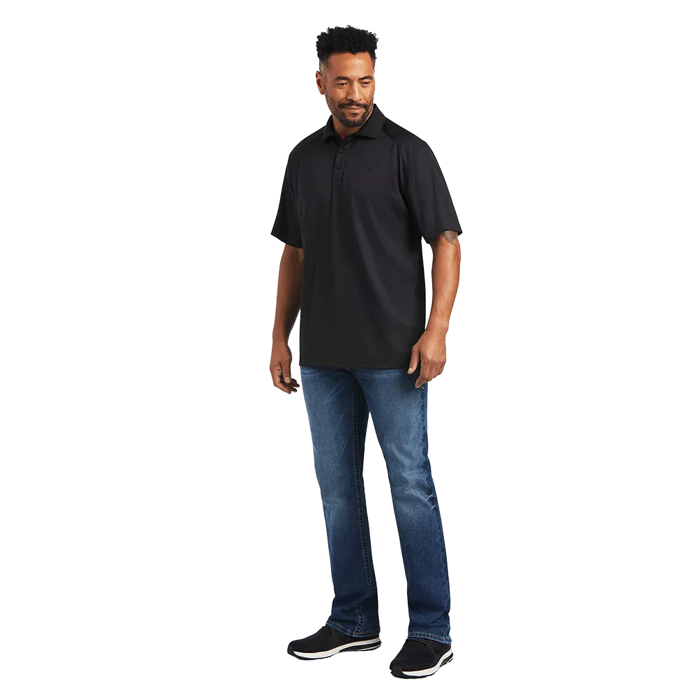 Ariat Short Sleeve Polo Black Shirt