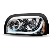 Freightliner Century Halogen Headlight Assembly with LED Strip