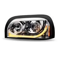 Freightliner Century Halogen Headlight Assembly with LED Strip