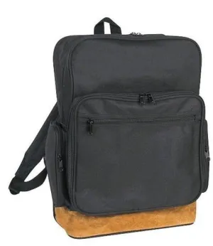 Large Leather Bottom School Work Backpack Bags Travel Office Multi Pockets 12 X 16inch