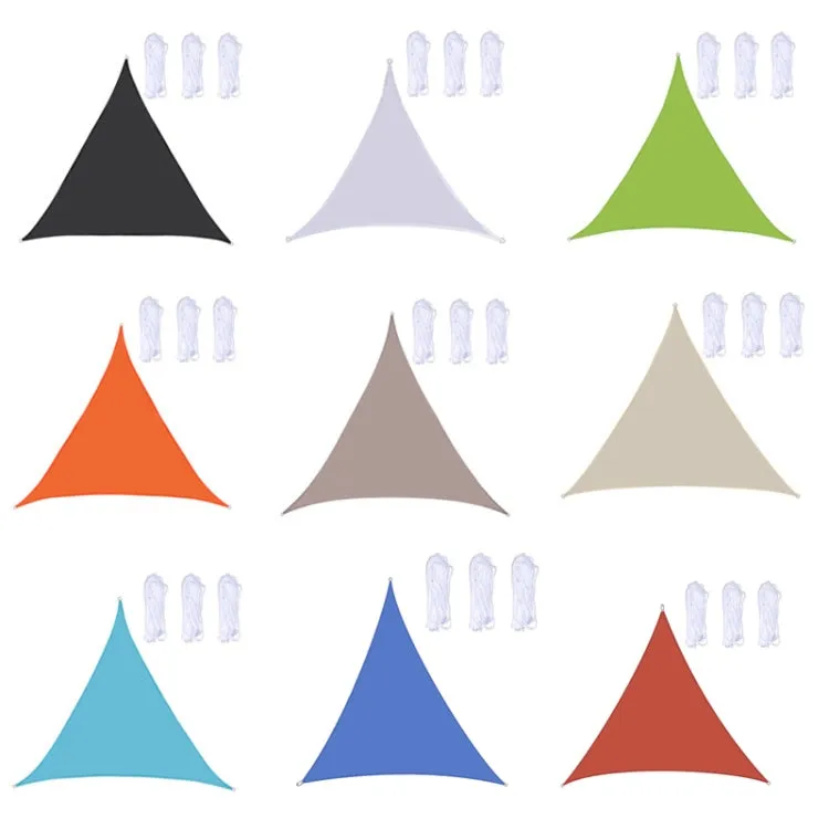 Triangle Outdoor Garden Sunshade Sail Waterproof Anti-UV Canopy, Size: 4m x 4m x 4m(Red)